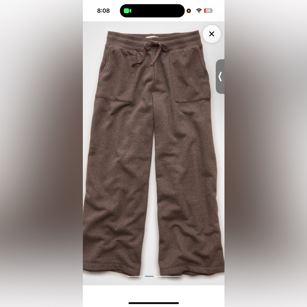 American Eagle Everyday Luxe Wide-Leg Sweatpants - Picture 9 of 9
